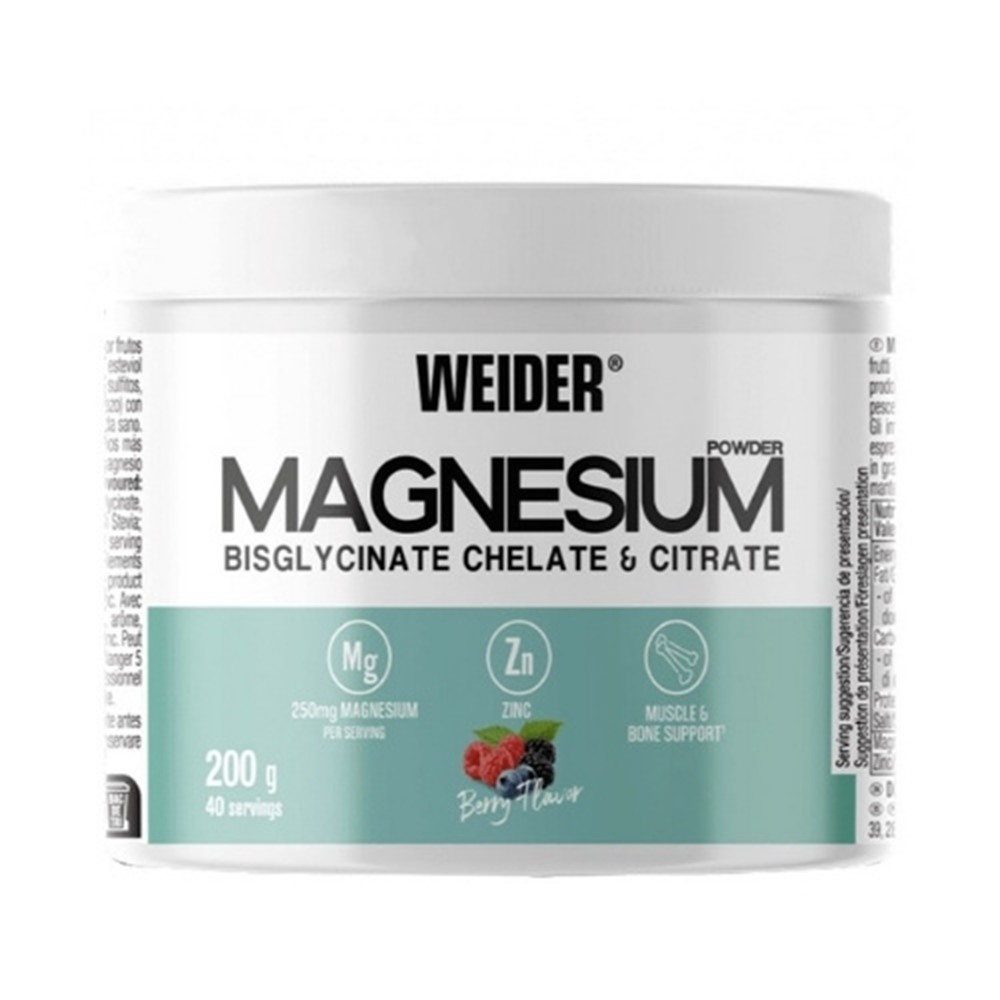 Weider Magnezij Bisglicinat Kelat i Citrat prah 200g