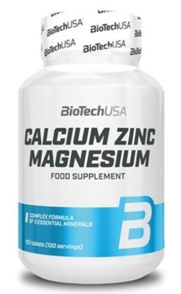 BiotechUSA Calcium Zinc Magnesium 100 tableta