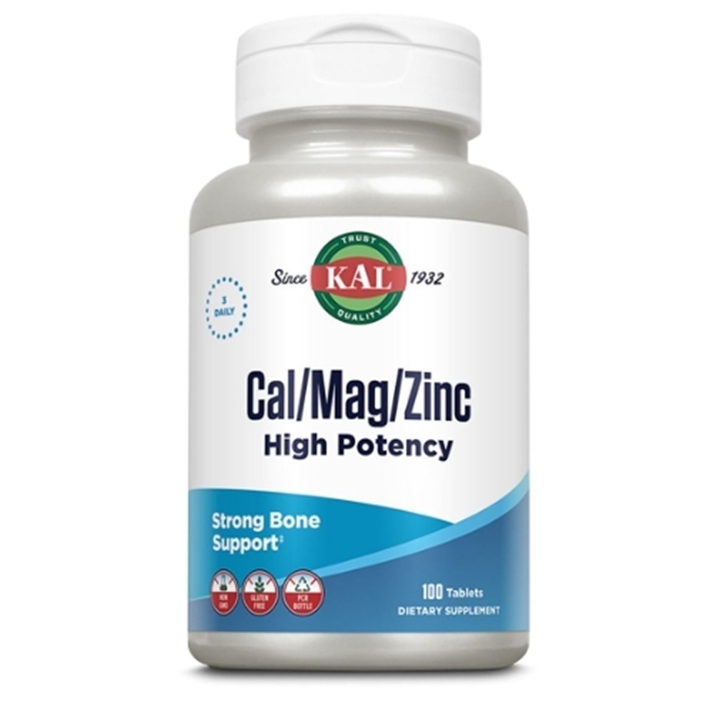 KAL Cal/Mag/Zinc High Potency 100 tableta