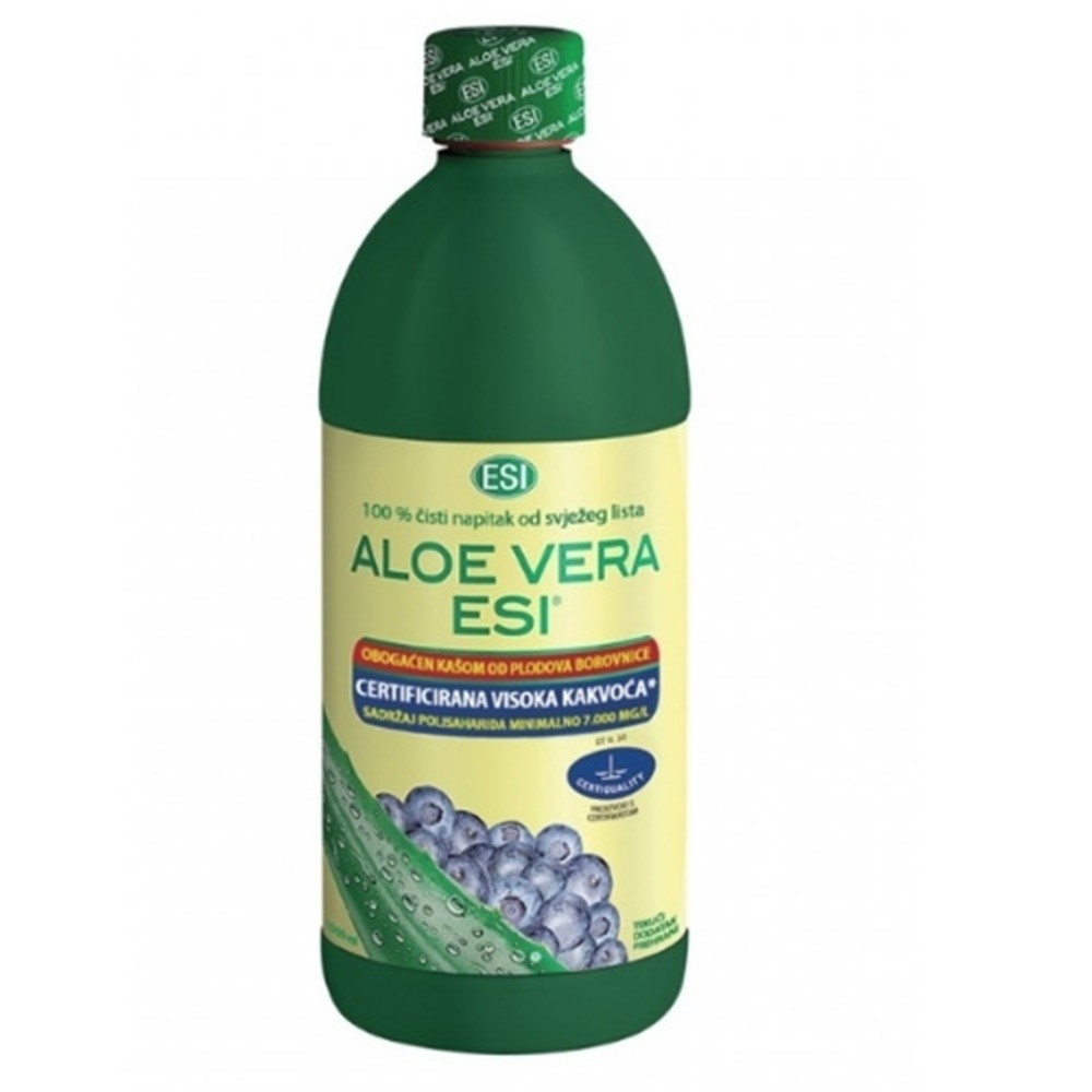ESI Aloe Vera sok s medom i borovnicama 1000 ml