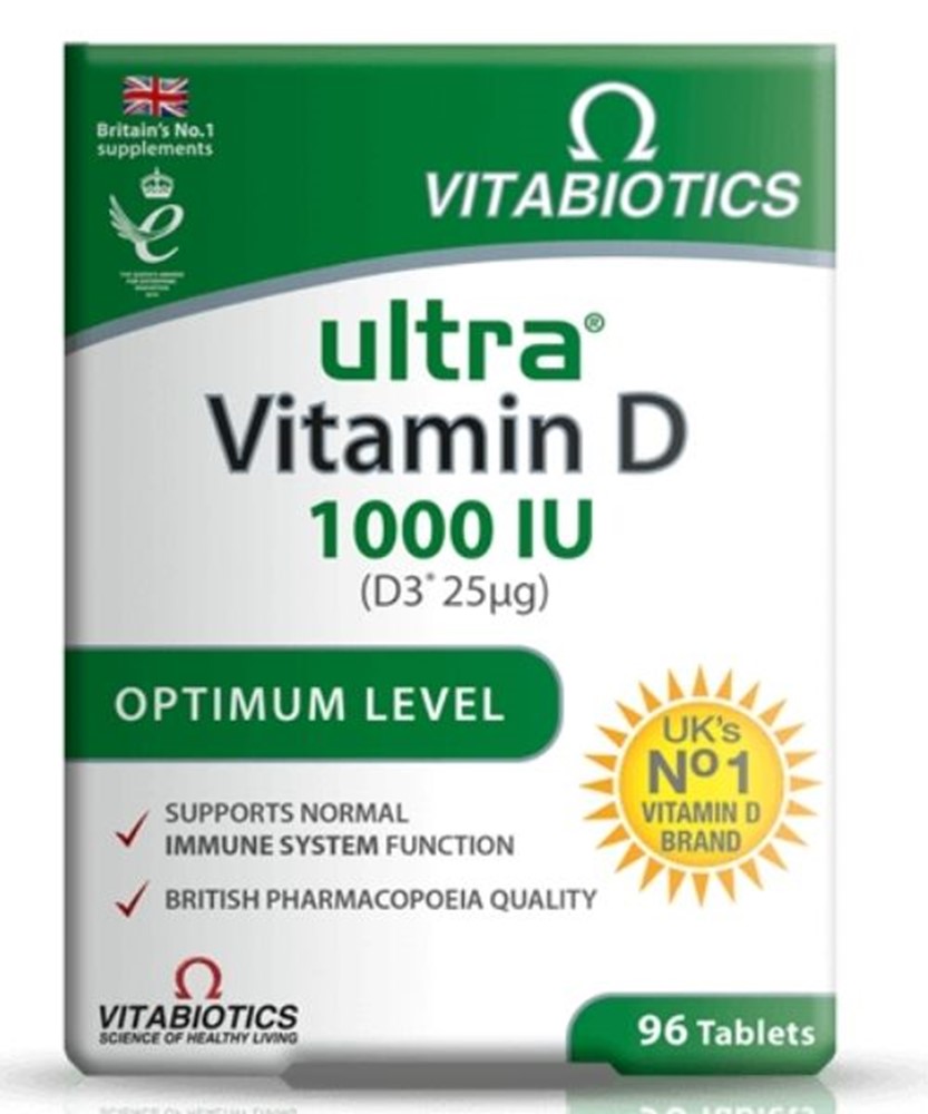 Vitabiotics Ultra Vitamin D3 1000 IU 96 mini tableta