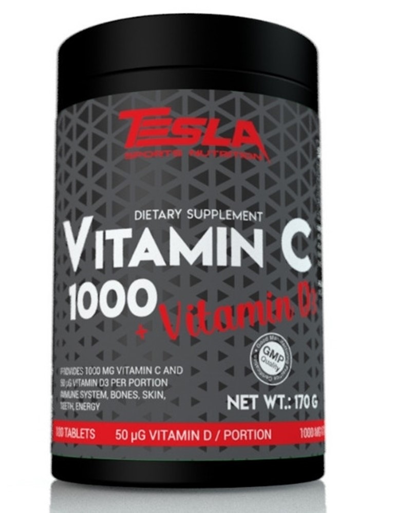 Tesla Vitamin C 1000 + Vitamin D3 100 tableta