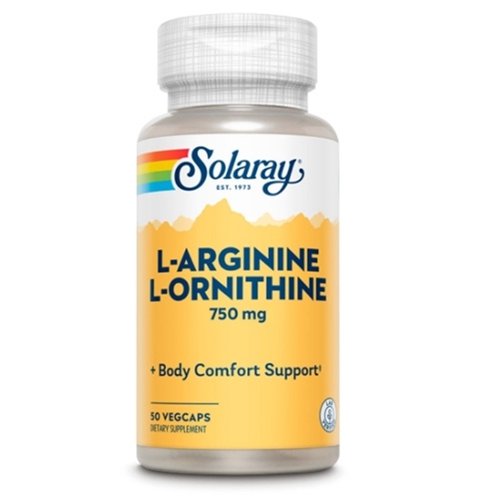 Solaray L-Arginine L-Ornithine 750 mg 50 kapsula
