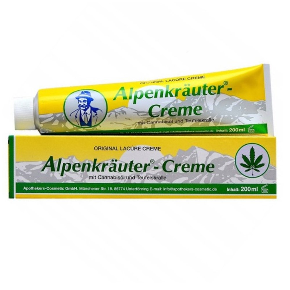 Alpenkrauter krema s uljem kanabisa i vražjom kandžom 200 ml
