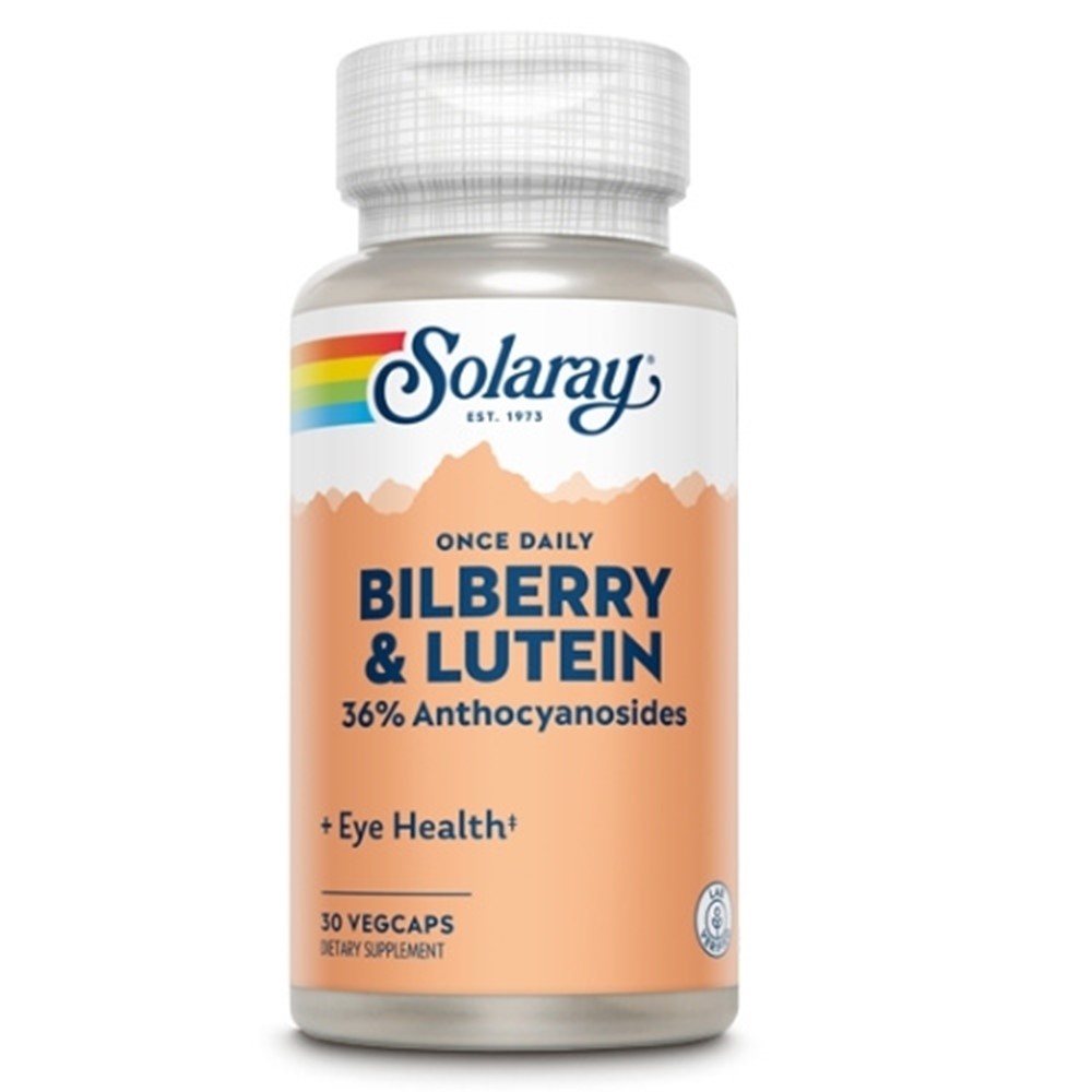 Solaray Bilberry and Lutein 30 kapsula