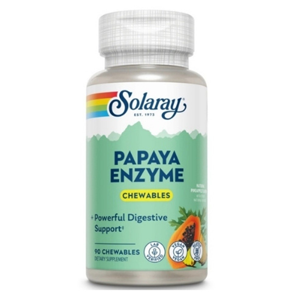 Solaray Papaya Enzyme 90 tableta za žvakanje